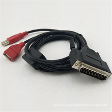 China Cables Manufacturer D-SUB44 Male to USB AM-AF Extension Cable Custom DB44 Cable